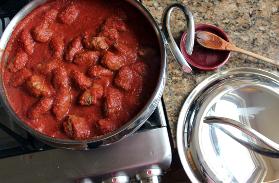 Soutzoukakia - Greek Smyrna Meatballs in Sauce : Whipped