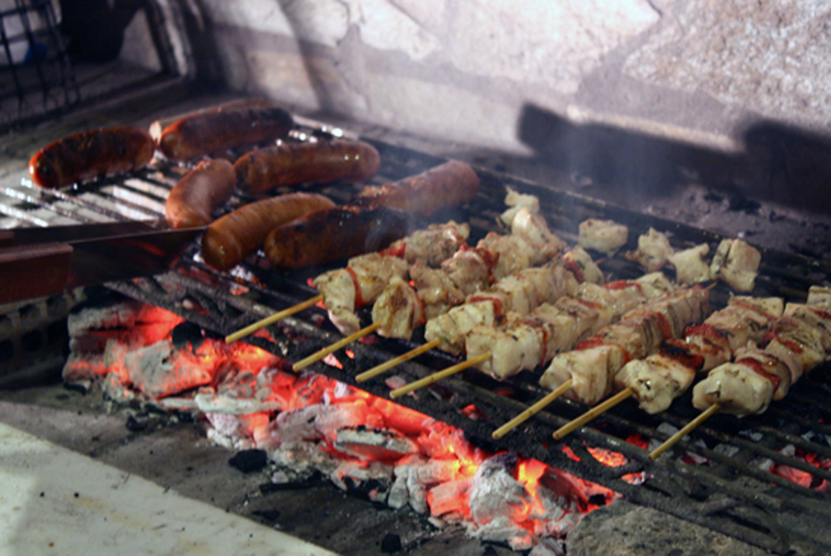 Chicken Souvlaki and Tzatziki