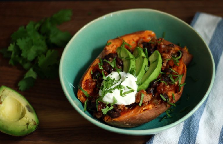 “Super” Stuffed Sweet Potatoes